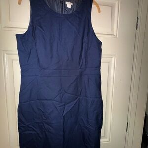 J. Crew Classic Navy Midi Dress